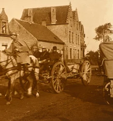 Artillerie en mouvement, vers 1914-1918