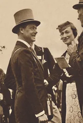Ascot, juin, 1935 - Roi Édouard, alors prince de Galles, avec Mme Simpson, 1937