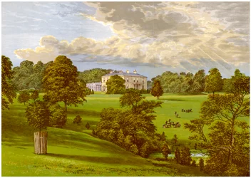 Ashcombe Park, Staffordshire, maison de la famille Sneyd, c1880