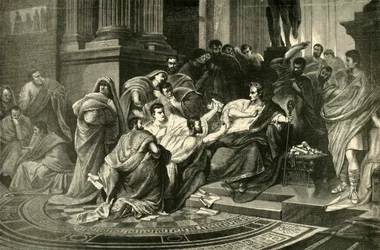 Assassinat de Jules César, 1890.