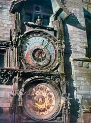 Horloge astronomique, Hôtel de Ville, Prague, République tchèque, 1943