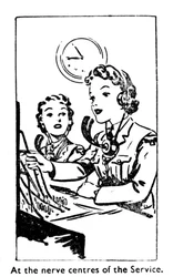 Aux centres nerveux du Service, 1940