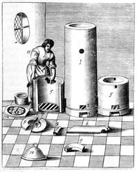 Athanor ou Harry le Lent, un four auto-alimenté maintenant une température constante, 1683