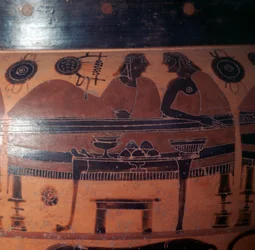 Vase grec à figures rouges, Ve siècle av. J.-C.