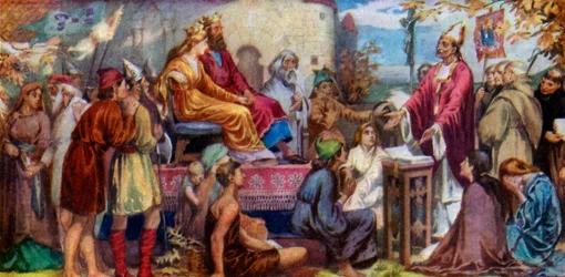 Augustin prêchant à Ethelbert et Bertha, 1925