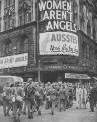Soldats australiens en permission à Londres, 1940