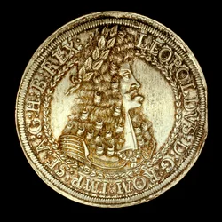 Pièce autrichienne avec buste de Léopold I