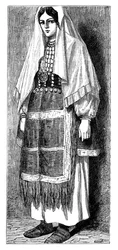 Paysanne autrichienne, vers 1890