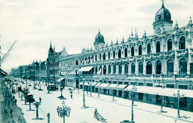 Avenida Central, Rio de Janeiro, Brésil, vers 1900