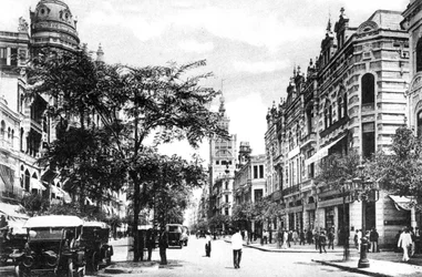 Avenida Rio Branco, Rio de Janeiro, Brésil, vers 1920s