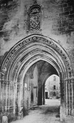 Avignon - Palais des Papes. - Entrée principale. - Et Héraldique de Clément VI, vers 1925