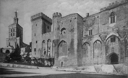 Avignon - Palais des Papes et Cathédrale, vers 1925