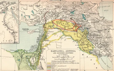 Babylone, Assyrie et pays adjacents, vers 1902, 1903