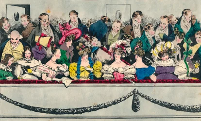 Balcon au théâtre, 19e siècle