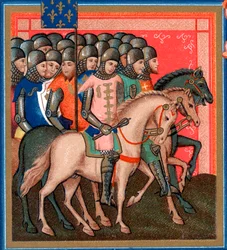 Bande de croisés armés et montés, 15ème siècle