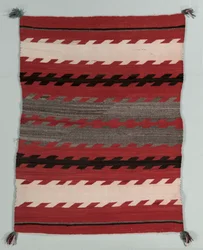 Tapis à bandes, vers 1890-1900