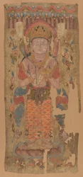 Bannière avec Bodhisattva, possiblement Mahamayuri, 9ème-10ème siècle