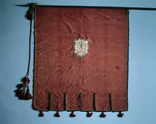 Bannière avec médaillons de la Passion du Christ, 1700s