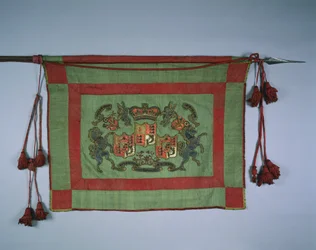 Bannière avec les armoiries royales de Grande-Bretagne, 1700s