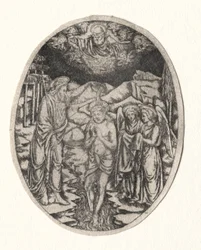 Baptême du Christ, 1400s