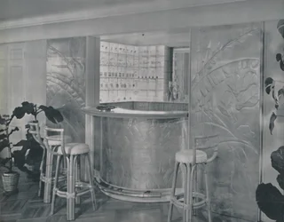 Bar dans la maison de M. et Mme Miles Gray, 1942