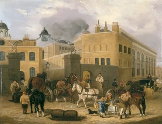 Brasserie Barclay et Perkins à Southwark, vers 1840