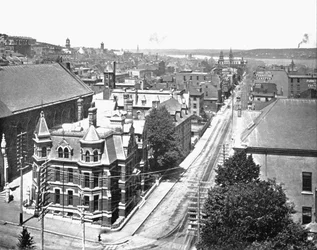 Barrington Street, Halifax, Nouvelle-Écosse, Canada, vers 1900