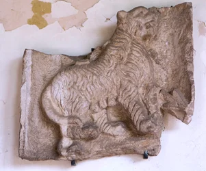 Bas-relief, lion