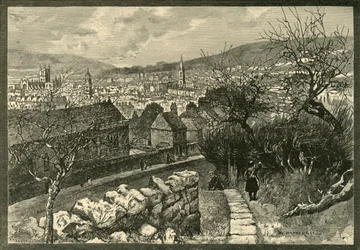 Bath, depuis Beechen Cliff, 1898