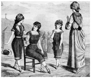 Maillot de bain, 1885