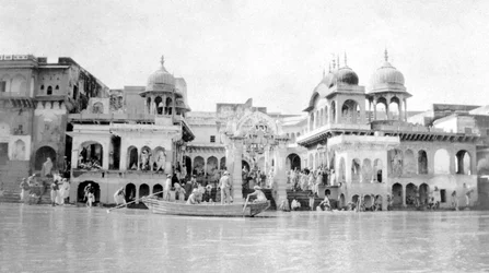Ghats de baignade, Mathura, Inde, 1916-1917