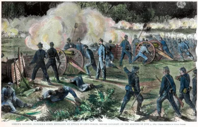 Bataille de Cold Harbor, Virginie, guerre civile américaine, 3 juin 1864