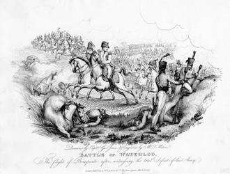 Bataille de Waterloo, Belgique, 1815-1817