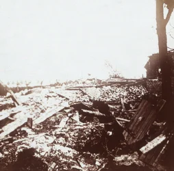 Champ de bataille, Roeselare, Flandre, Belgique, vers 1914-1918