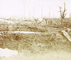 Champ de bataille, vers 1914-1918