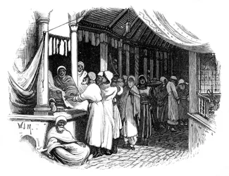 Bazar à Constantinople, vers 1888