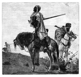 Bédouins en prière, vers 1890