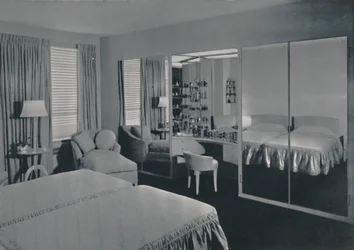 Chambre conçue par James F. Eppenstein, Chicago, 1942