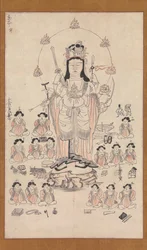 Benzaiten et quinze assistants, XIIIe siècle