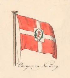Bergen en Norvège, 1838