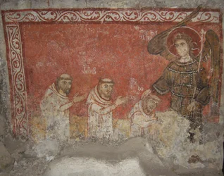 Bernard le Pèlerin et ses disciples, bénis par Saint Michel Archange, vers 950