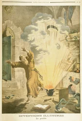 Berthold Schwart, moine franciscain et alchimiste allemand du 14e siècle, 1901