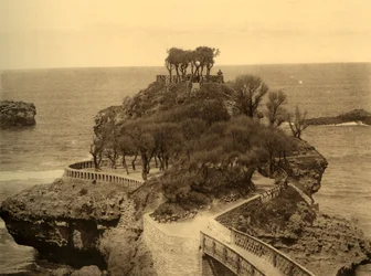 Biarritz - Le Rocher du Basta, vers 1930