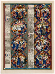 Scènes bibliques, fin XIIIe siècle