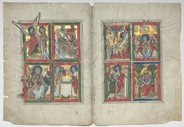 Bifolia avec scènes de la vie du Christ, 1230-1240