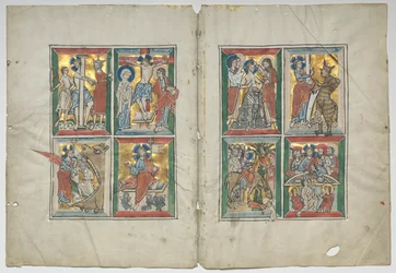 Bifolio avec des scènes de la vie du Christ, 1230-1240