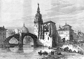 Bilbao, Espagne, avril 1874