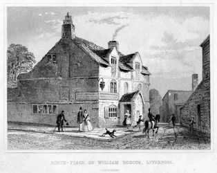 Lieu de naissance de William Roscoe, Liverpool, Lancashire, XIXe siècle