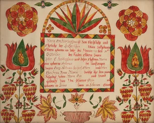 Certificat de naissance et de baptême, 1822