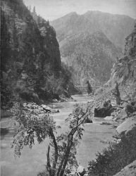 Black Canyon du Gunnison, Colorado, vers 1897.